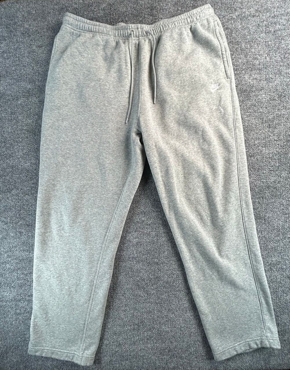 Nike Club Fleece Sweatpants Gray Heather Men's XL Athletic Lounge Pants
